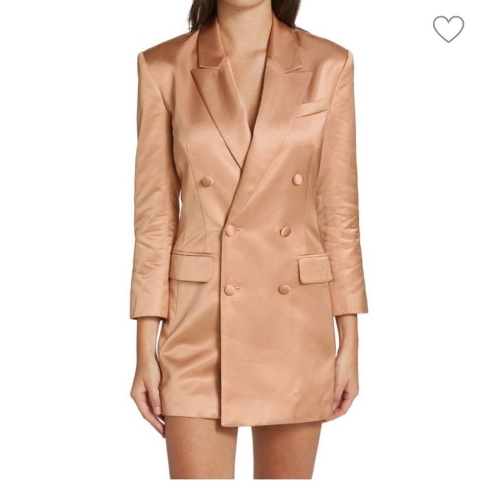 ALC rose gold blazer coat / dress